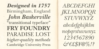 ITC New Baskerville Font Poster 3
